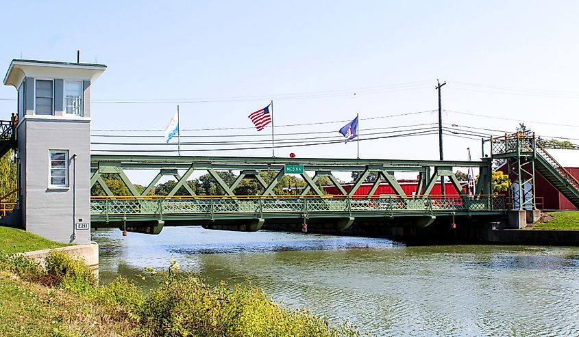 Erie Canal in Medina, New York