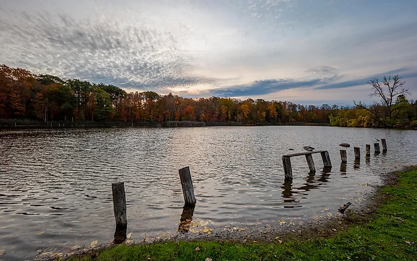 Sunrise at Sinking Ponds Wildlife Sanctuary in East Aurora, New York