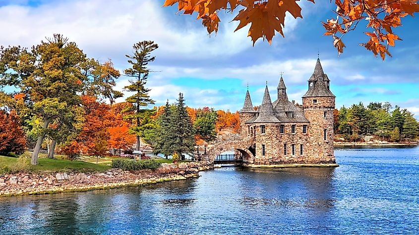 Boldt Castle on Heart Island near Alexandria Bay, New York