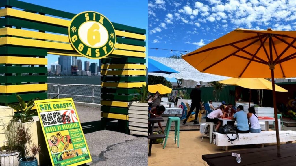 Just an 8-minute ferry from Manhattan, the team behind Smorgasburg has opened ‘Six Coasts’ on Governors Island: expect a raw bar, live DJs, and frozen cocktails served in fresh pineapples