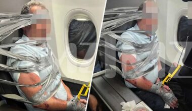 Man duct-taped to seat after racist remarks on flight to Newark – NBC New York