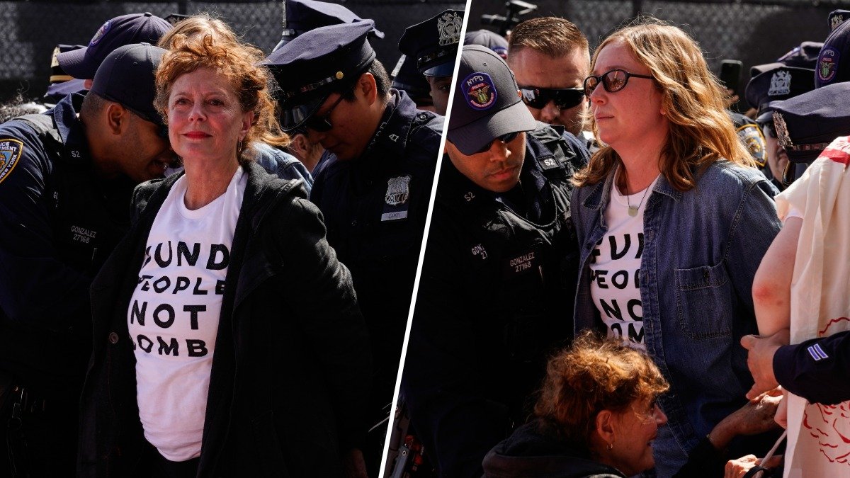 Susan Sarandon, Hannah Einbinder among UN protesters arrested – NBC New York