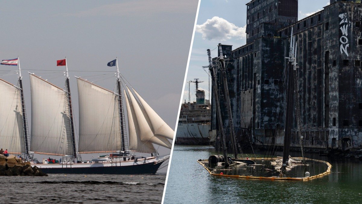 Schooners seen on state quarter now rest at bottom of NYC canal – NBC New York