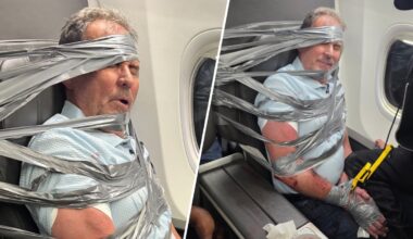 Newark duct-tape flight man loses job; passengers speak out – NBC New York