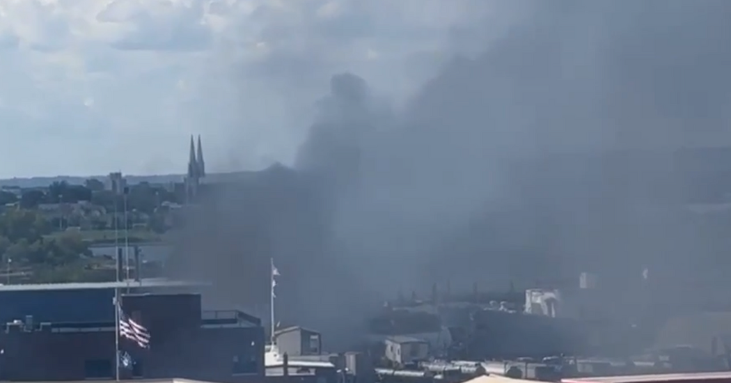 One Person Dies When Petroleum Barge Explodes off Staten Island