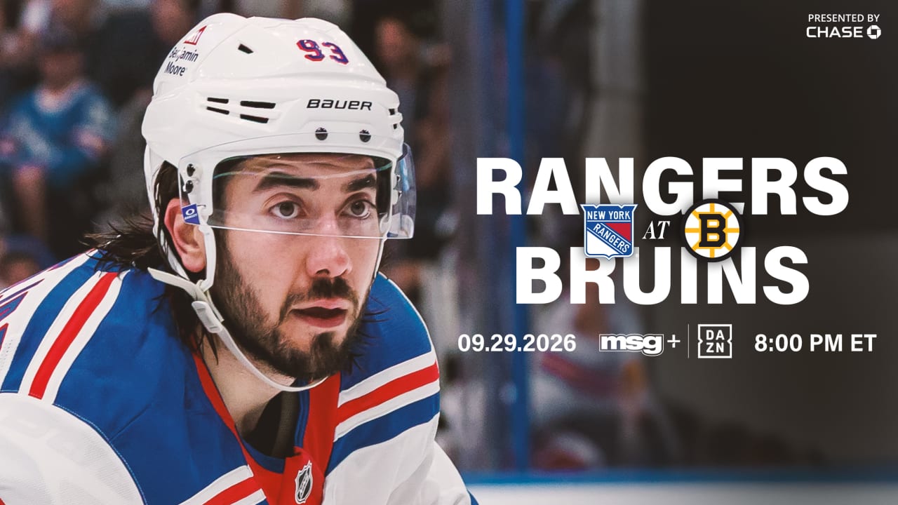 Rangers at Bruins: Pregame Notes