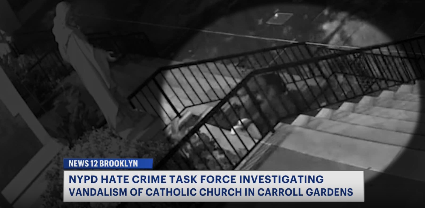 News 12 | Brooklyn | Nypd Hate Crime Task Force Investigates Vandalism At Brooklyn Church
