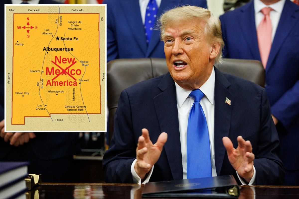 Trump posts map that renames New Mexico 'New America'
