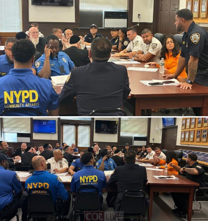 NYPD Brooklyn North Reviews High Holiday Security Plans