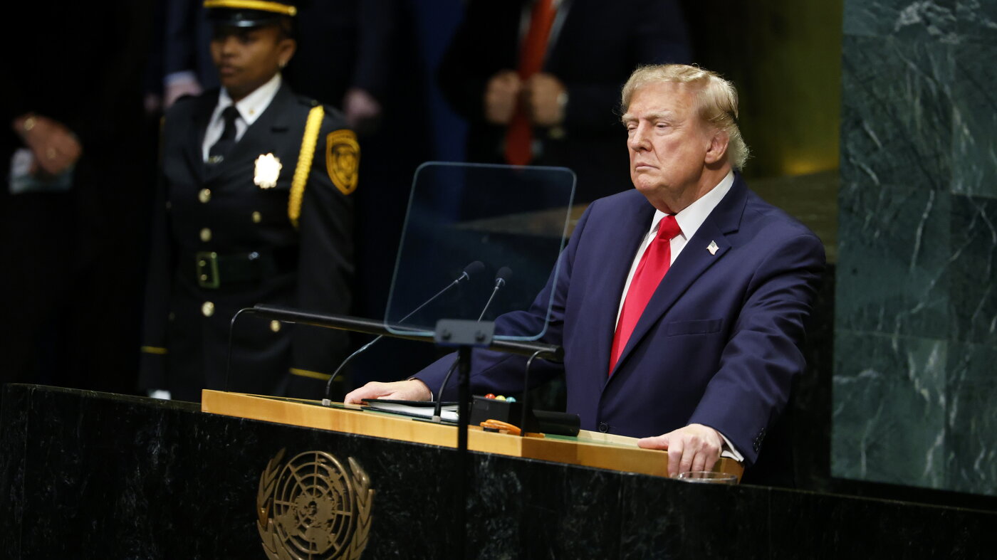 OPINION: Trump's U.N. speech, a stark contrast with past presidents : NPR
