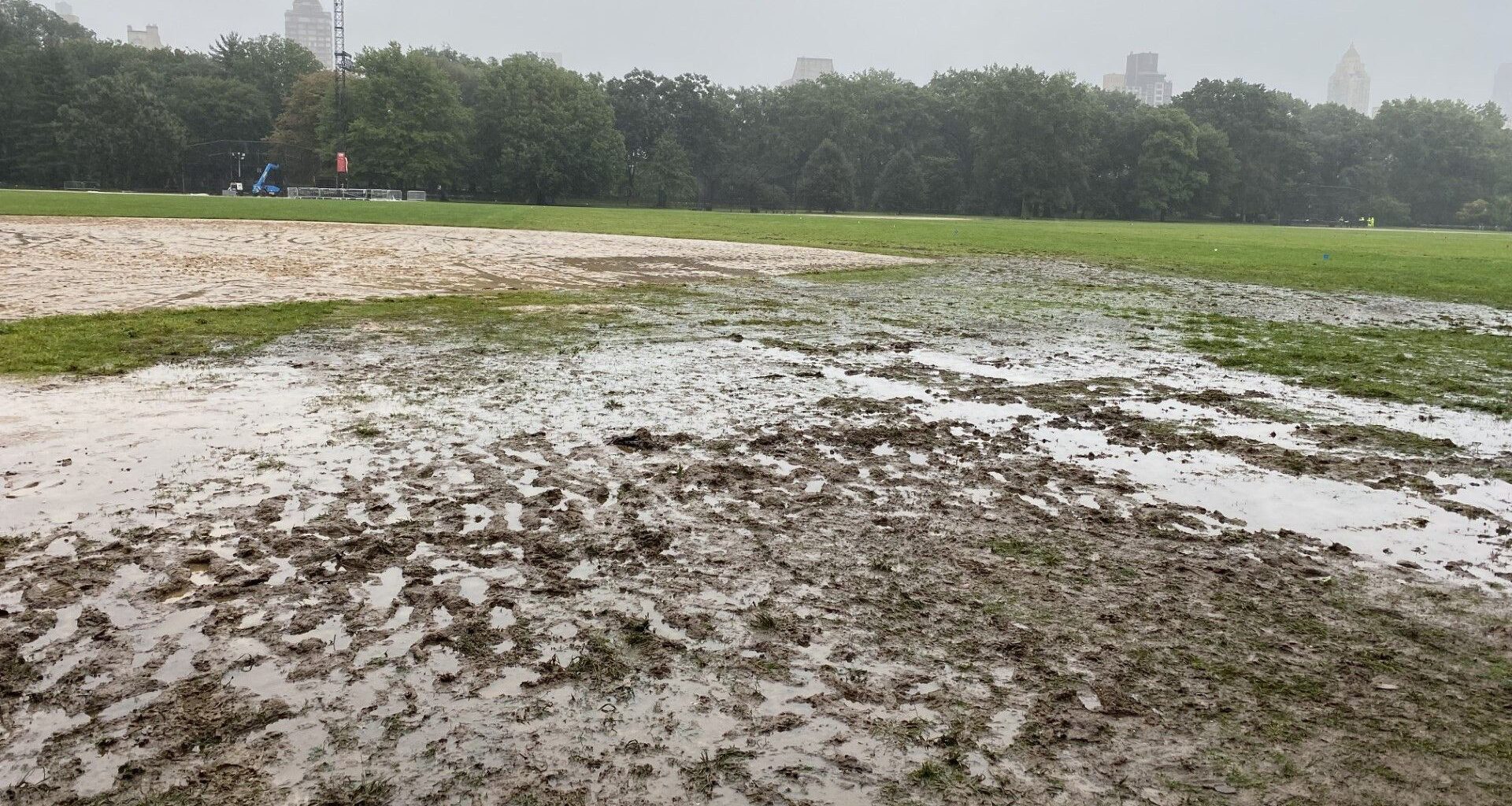 A nor'easter aimed at NYC in time for the Global Citizen Festival could trash Central Park, again