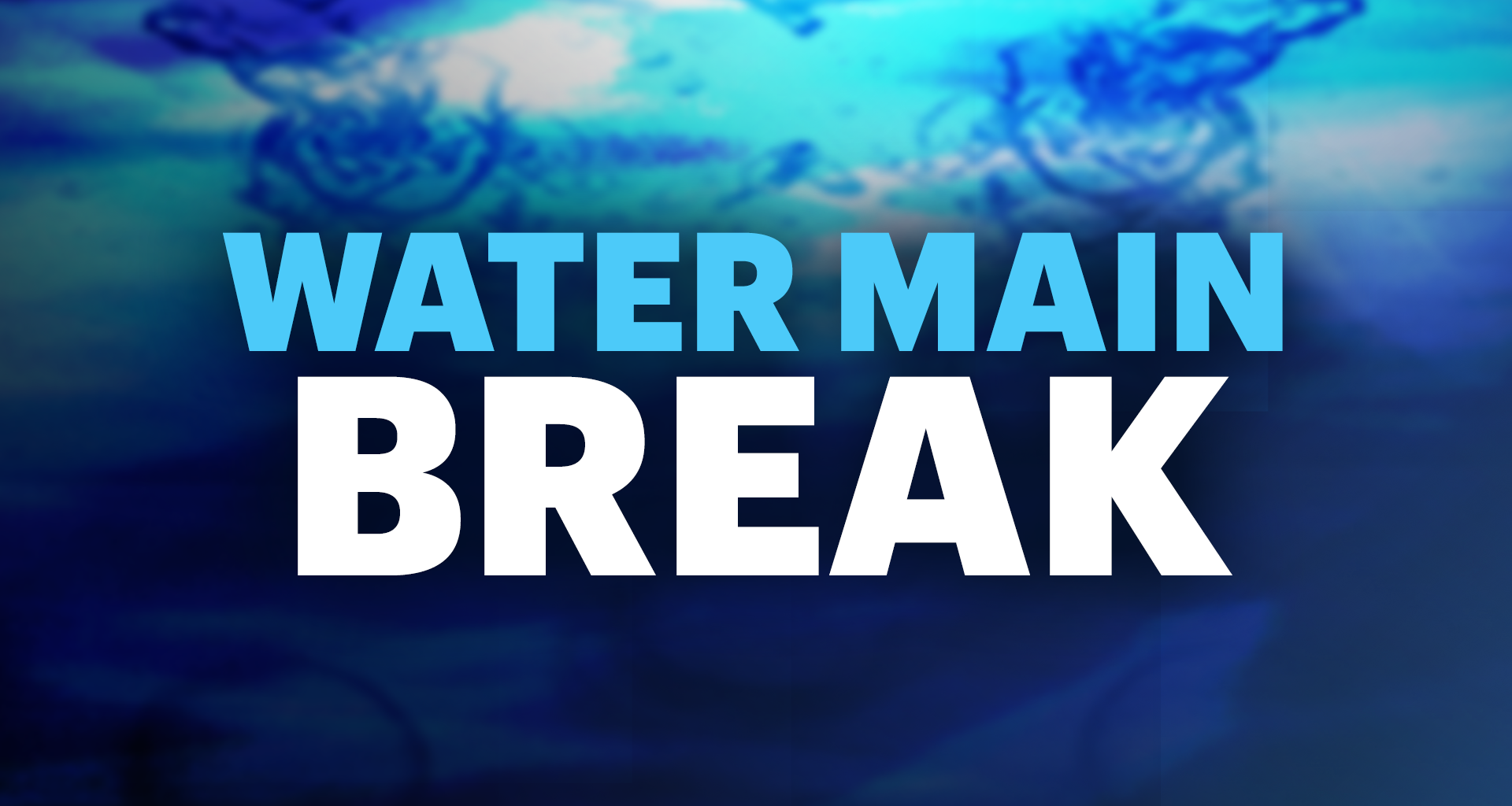 water main break generic