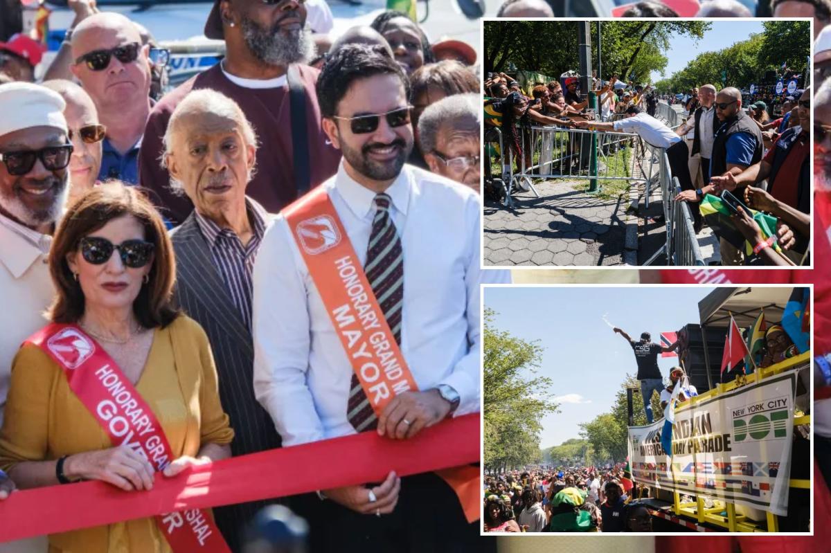 Mamdani, Hochul march in West Indian Day Parade in NYC