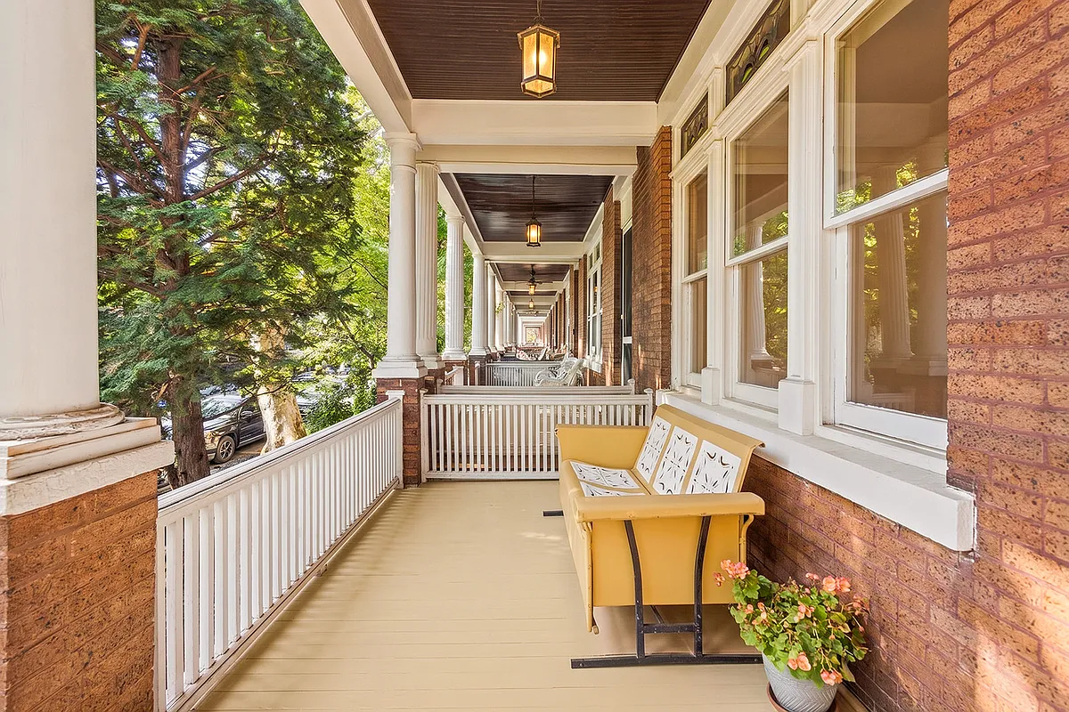 front porch with room for seating