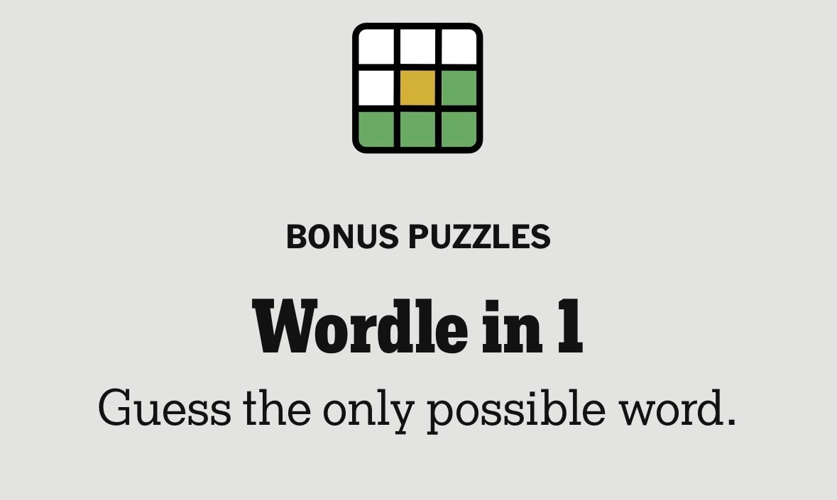 Wordle in 1 gives players all the information they need to find the answer.