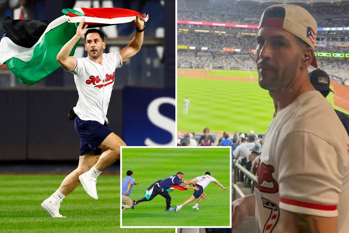 Palestinian flag-waving idiot identified after charging onto field at Yankee Stadium on 9/11 anniversary