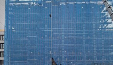 Prep for Facade Install Begins at 13-Story Residential Building in Brooklyn