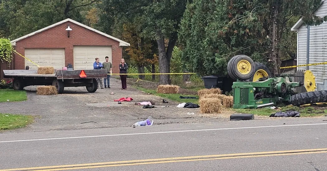 Tractor Pulling Hayride in Upstate New York Flips, Injuring 10