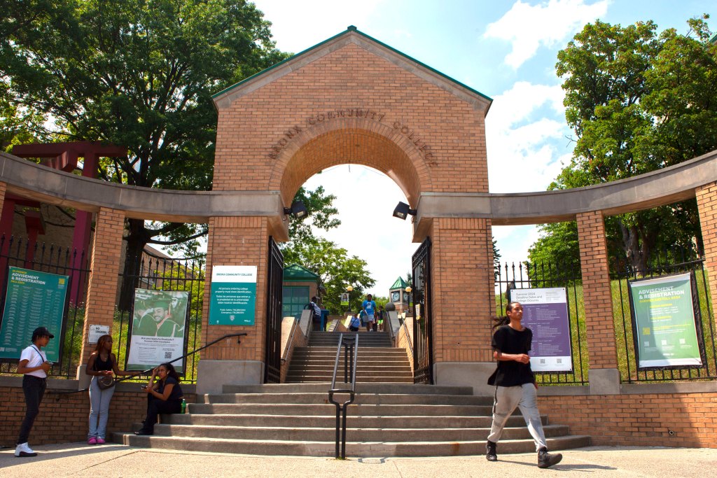 Summer school students take classes at Bronx Community College.