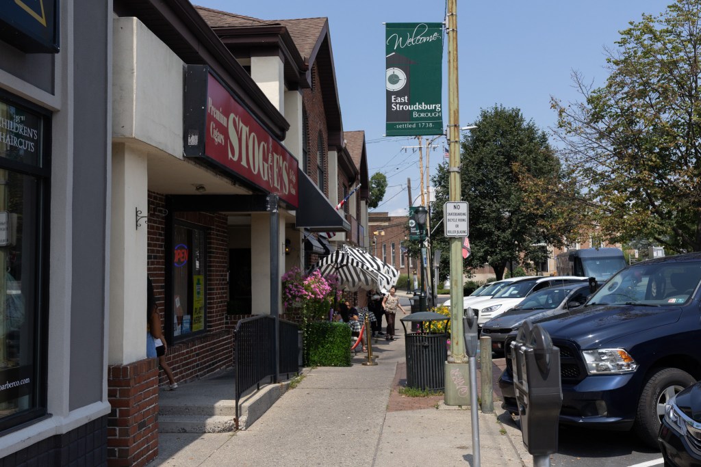 East Stroudsburg, PA had a diversity of restaurants in its downtown,