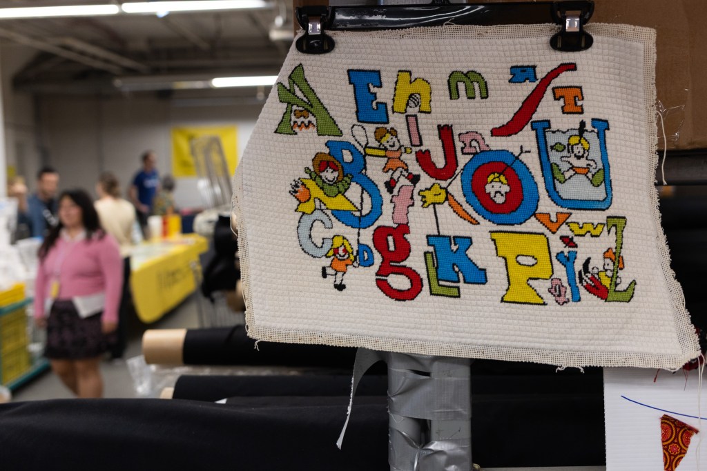 Materials for the Arts held a provided free supplies to public school teachers in a their Long Island City warehouse,