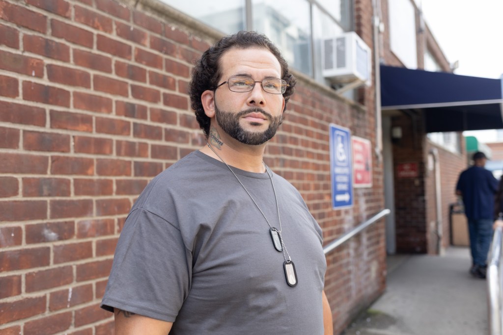 Veteran Jose Rivera said a Long Island City shelter for service members did provide proper security to keep out drug use,