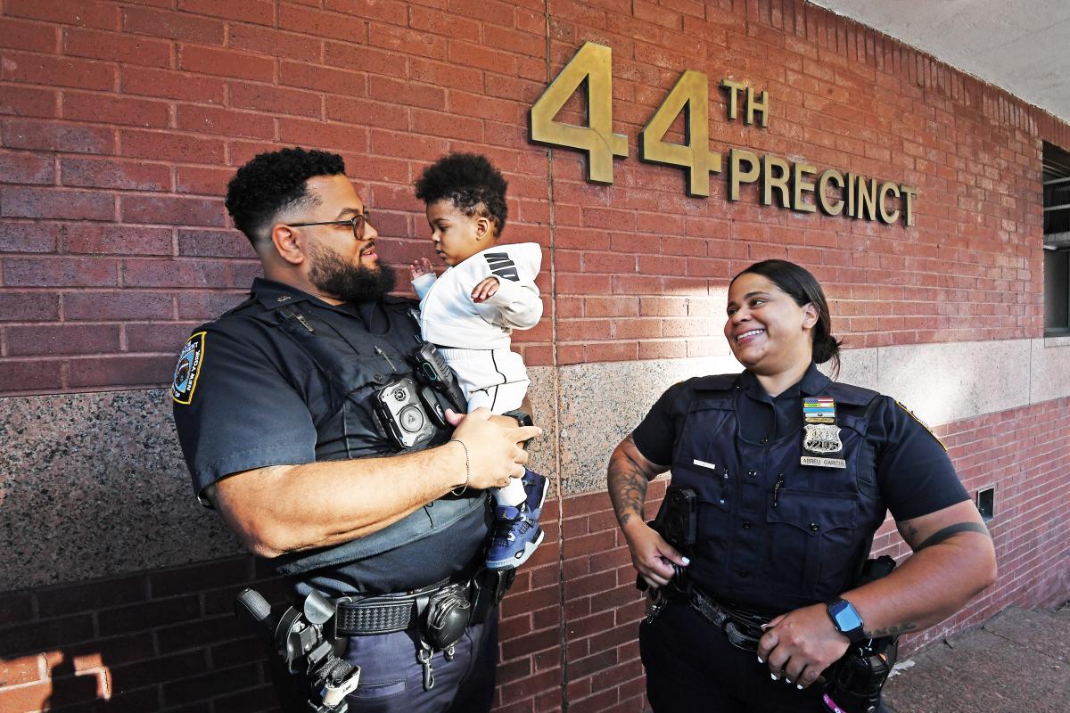 NYPD cops rush to heroically save choking infant outside Bronx apartment