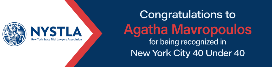 Congratulations to Agatha Mavropoulos for being recognized in New York City 40 Under 40