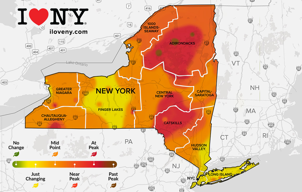 Colorful peak foliage arriving in communities across the Adirondacks