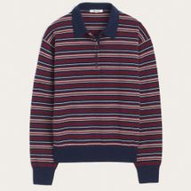 Madewell x NYPL Polo Sweater in 100% SoftWool