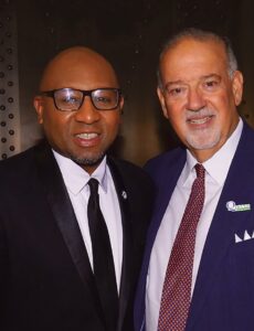 Borough President Donovan Richards Jr. and Tom Grech, President and CEO of the Queens Chamber of Commerce.
