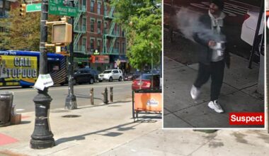 Nutjob hurls scorching hot substance at stranger in front of NYC restaurant leaving him with severe facial burns: cops