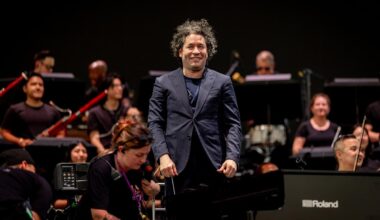 Uptown toasts the New York Philharmonic's Gustavo Dudamel, and other items from the column