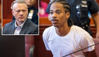 NYPD cop struck by bullet rips gangbanger shooter at sentencing