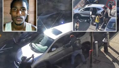 Video shows migrant gangbanger trying to flee as ICE agents surround car before NYC shooting