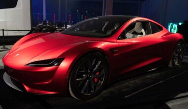 Tesla’s new Roadster makes a flying debut, hitting 60 MPH in under a second