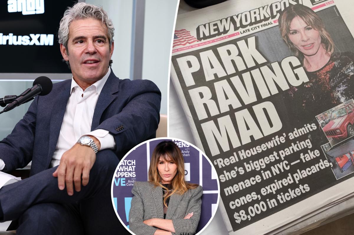 Andy Cohen 'can't believe' parking scammer Carole Radziwill is on NY Post cover: 'Menace to the city!'