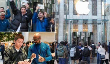 Apple fanatics line up overnight for new foldable iPhone Duo, but stores sell out within hours