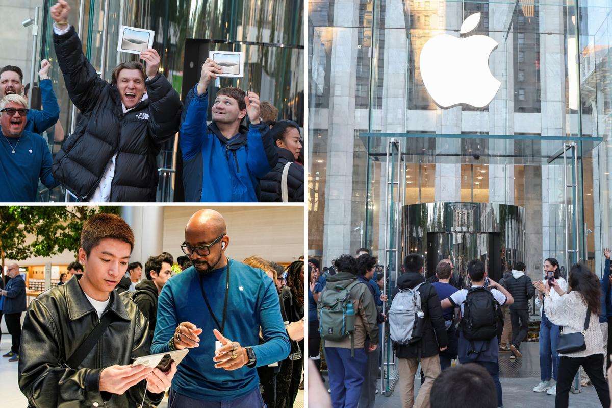 Apple fanatics line up overnight for new foldable iPhone Duo, but stores sell out within hours