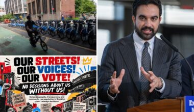 Brooklyn groups rally against Mamdani-backed ballot measure and demand halt to bike, bus lanes