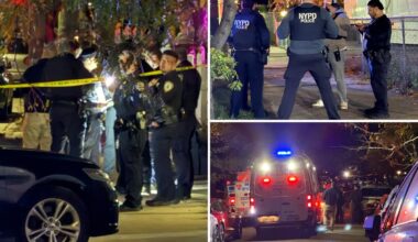 NYC botched burglary leaves 4 stabbed, suspect shot by cops in Queens