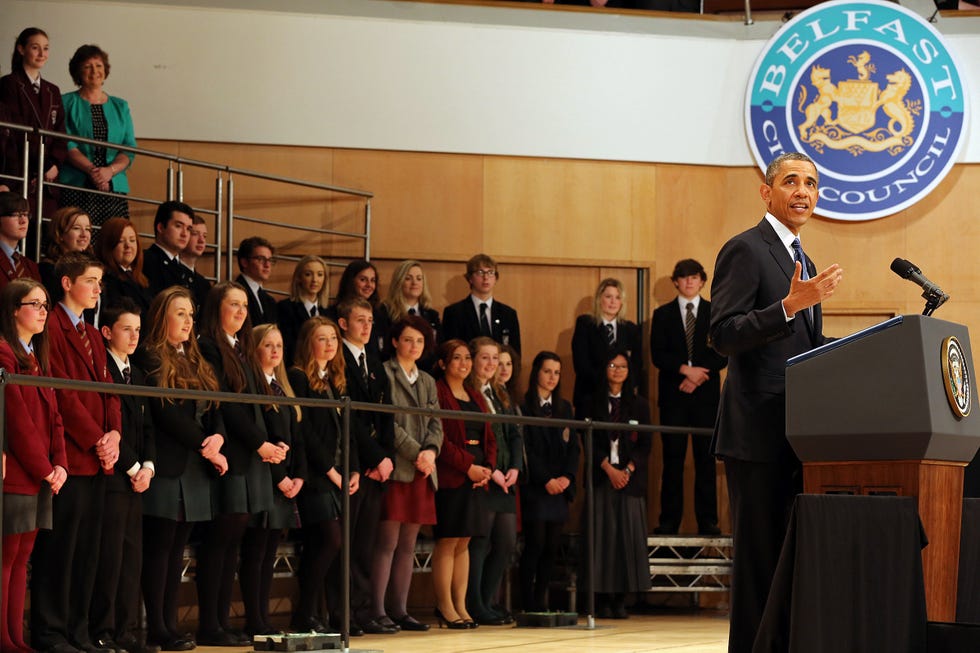 Obama Visits Belfast