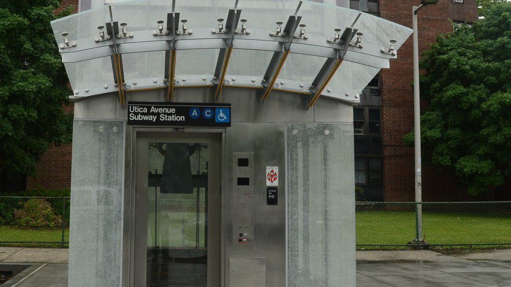 Utica Avenue A/C station.