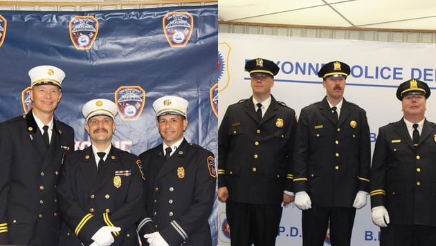 Bayonne promotes 3 firefighters and 3 cops, including naming new fire chief
