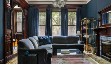 bed stuy parlor with a mantel