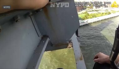 “I promise you”: Officer’s plea helps stop jump attempt on Williamsburg bridge – NBC New York