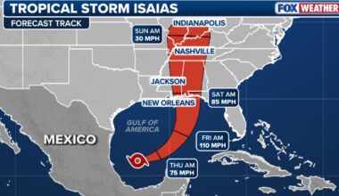 Tropical Storm Isaias track: Will the NYC area see any weekend remnants?