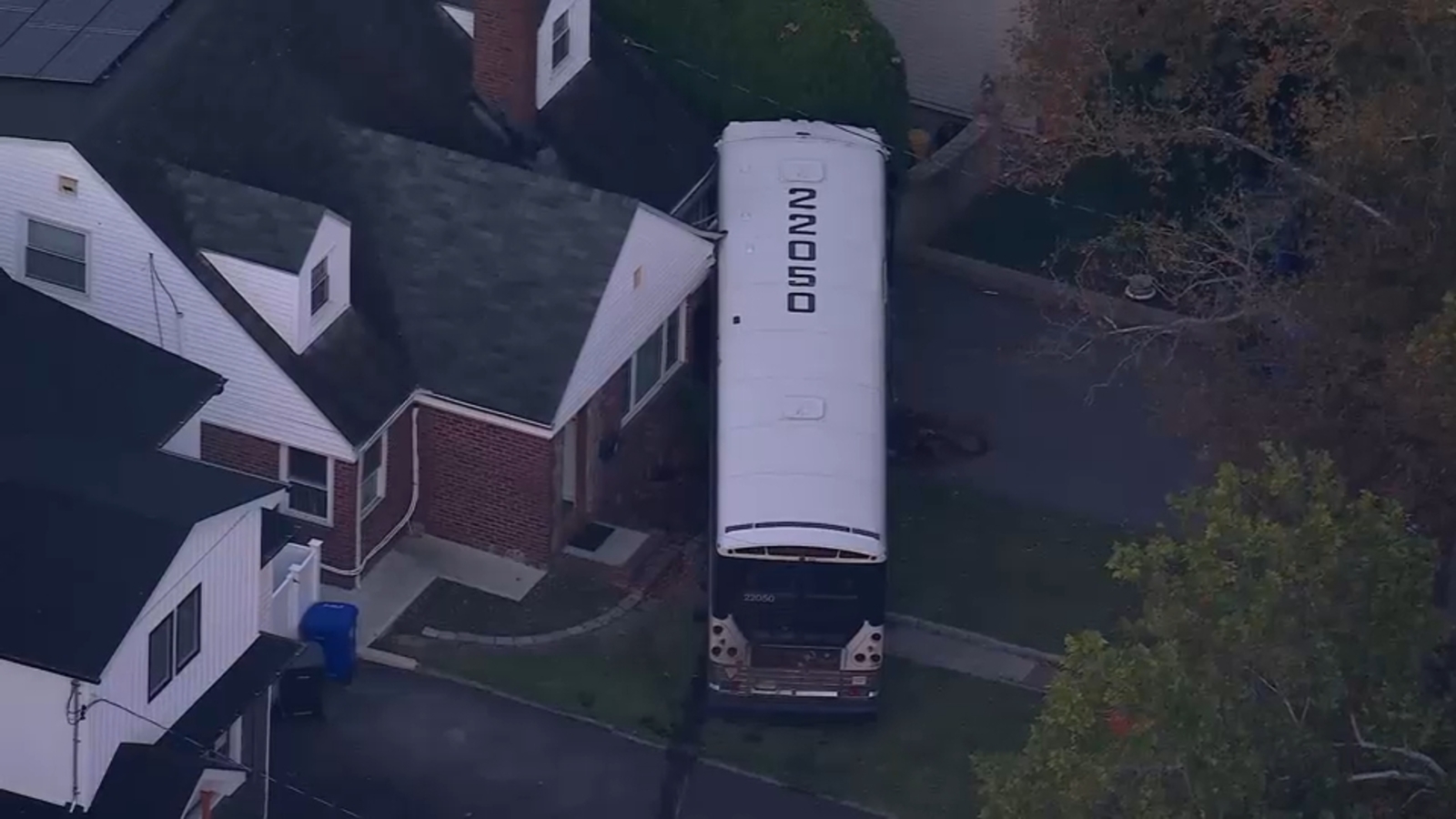 NJ Transit bus crashes into house in Englewood, New Jersey