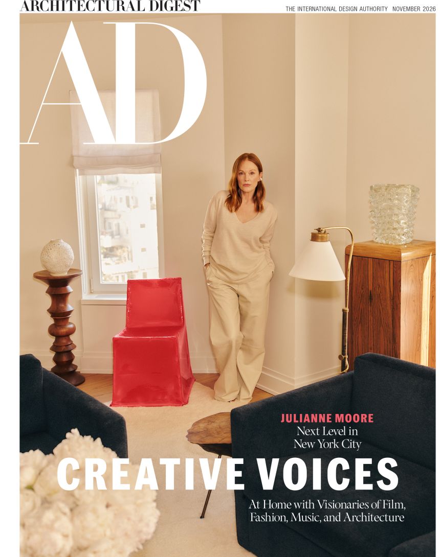 Moore on the latest cover of <em>Architectural Digest</em>.