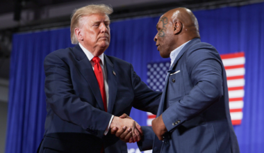 Mike Tyson predicts ‘Donald Trump will win’ midterms before joining president for New York rally